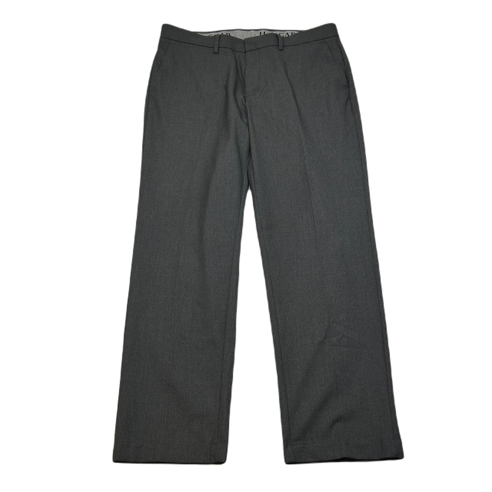 Haggar‎ Premium Flex Dress Pants Mens 34x29 Gray Slim Straight